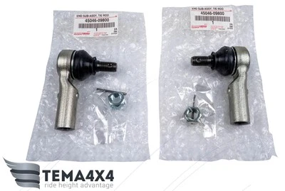 Genuine OEM 2x Tie Rod End for Toyota Hilux Fortuner 45046-09800 4504609800 - Image 1 of 3