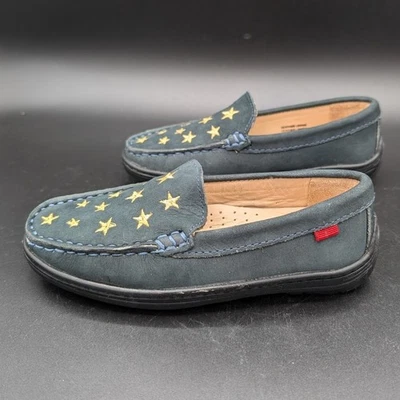 Marc Joseph Mocasines Juveniles 11.5 Azul Marino Dorado Estrellas Zapatos Sin Cordones Holanda Preppy Foto 1 de 4
