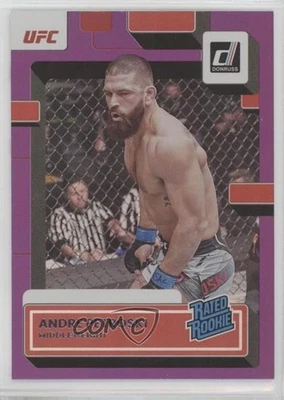 2023 Donruss UFC Rated Rookie Purple Flood Andre Petroski #201 Rookie RC - Image 1 of 2