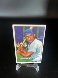 1951 Bowman Baseball # 324 Johnny Pramesa- Reds - high number - last card - Picture 1 of 2