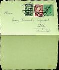 SEPHIL GERMAN AUSTRIA 1920 POST WWI 2v ON 20h W/OVPT LETTER PS PC TO TELFS