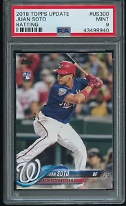 Juan Soto 2018 Topps Aggiornamento RC #300 PSA 9 COME NUOVO - Foto 1 di 2