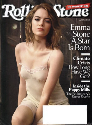 ROLLING STONE Magazine January 12-26 2017 Emma Stone James Hansen John Prine - Image 1 of 3