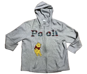 Disney Winnie the Pooh Zip Up Hoodie Sz 2X Lightweight Pajama Top? - Picture 1 of 4