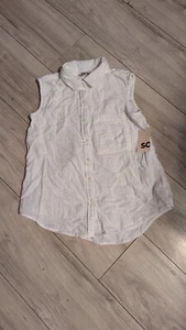 NEW WHITE SO TANK TOP SIZE XS - Picture 1 of 2