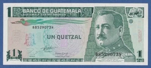 GUATEMALA -- 1 QUETZAL ( 27.10.1993 ) -- UNC -- PICK 87a . - Picture 1 of 2