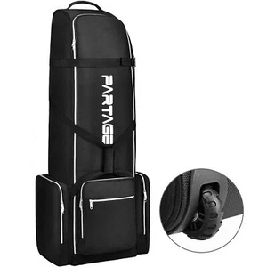 Partage Golf Travel Bag with Wheels,Golf Travel Case for Airlines -Black Black - Picture 1 of 6