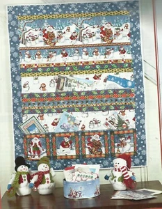 D0633 SCHNEE MAOIL WANDBEHANG & KARTENHALTER QUILTMUSTER/ANLEITUNG - Bild 1 von 1