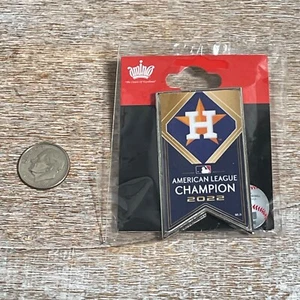 MLB Houston Astros 2022 Aminco American League Champion Lapel Pin 1x2" Brand New - Picture 1 of 2