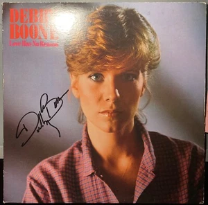 DEBBY BOONE LOVE HAS NO REASON 1980 PROMO STAMP LP WARNER BROS BSK 3419 SIGNED - Picture 1 of 2