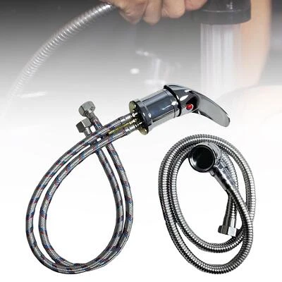 Juego de grifos de tazón de champú de salón para lavar el cabello unidad de lavado a contracorriente SPA champú cama Foto 1 de 4