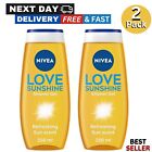 NIVEA Love Sunshine Shower Gel 250 ml Refreshing and Caring with Aloe Vera x 2