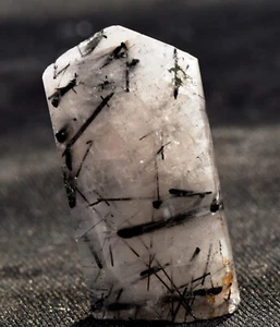 Black rutile  deflacts nagativity cleans aura, pocket pocket/purse point #7431 - Picture 1 of 3