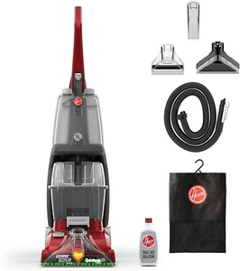 Hoover Power Scrub Deluxe Macchina Pulitore Tappeti, Shampoo Verticale, FH50150, Rosso - Foto 1 di 11