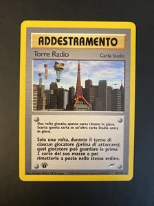 Old Pokemon Card ITA Neo Destiny 45/105 Rare 1st Edition Radio Tower Near Mint - Picture 1 of 4