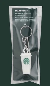 STARBUCKS ☕️REUSABLE HOT CUP LID STOPPER KEYCHAIN WINTER 2025 NEW!! - Picture 1 of 3