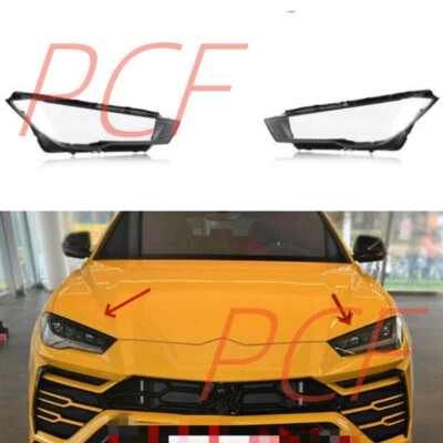 For Lamborghini Urus 2018-2024 Both Side Headlight Clear Lens Cover + Sealant - Image 1 of 4