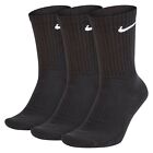 3 PACK NIKE Socks Sports Logo Socks, Pairs Mens Wome's - Black White Grey