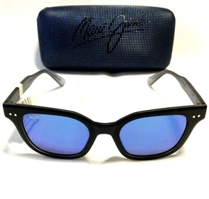 GAFAS DE SOL MAUI JIM SHORE BREAK Monturas Negras con Lentes Polarizadas Azul Hawaii - Imagen 1 de 7