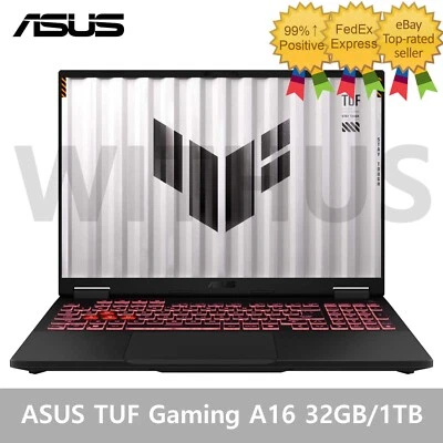 ASUS TUF Gaming A16 16" FA608WV-QT005W RTX4060 32GB/1TB AI 9 HX 370 Win11 Laptop - Image 1 of 4