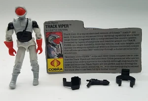 GI Joe 1989 Track Viper 100% Complete Vintage Hasbro Action Figure With Card - Picture 1 of 11