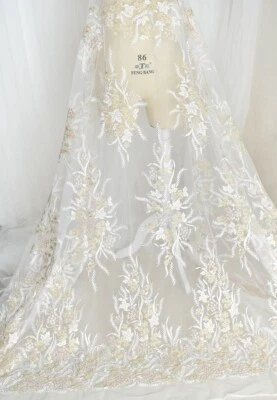 Mädchen Bekleidung Kleid Kostüm Röcke Spitze Netz Stickereien Hochzeit Stoff 0 - Bild 1 von 4