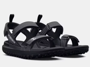 Under Armour UA Black Fat Tire Hiking Sandals 3026937-001 NWT Size 12 - Picture 1 of 9