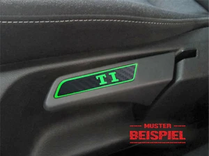 Pegatina emblema asiento lámina ajuste de altura texto deseado nombre del modelo - Imagen 1 de 2
