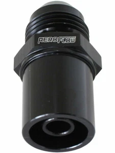 Aeroflow AF708-08FBLK - Push In Front Valve Cover Breather Adaptor -8AN - Picture 1 of 1