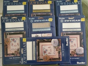 Large Lot Of Bucilla Zweigart Fabric For Needlework-Crosstitch - Picture 1 of 1