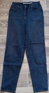 Vintage Zena Womens 12 29.5x32 Dark Purple High Rise Tapered Mom Jeans 90s Y2K - Picture 1 of 21