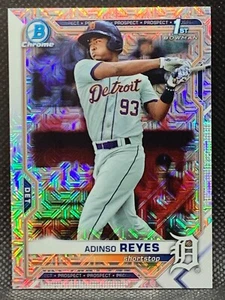 2021 Bowman Chrome Adinso Reyes 1st Mojo Refractor Parallel #BCP-21 Tigers - Picture 1 of 2