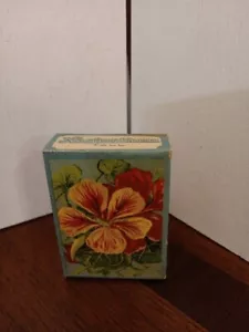 VINTAGE NASTURTIUM FLOWER SEED EMPTY BOX 1900's - Picture 1 of 6