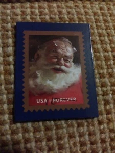 SANTA CLAUS USA FOREVER STAMP REFRIGERATOR MAGNET - Picture 1 of 3