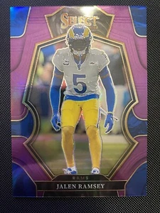 2022 Select Jalen Ramsey #160 Premier Level Purple Prizm 36/75 Los Angeles Rams - Picture 1 of 2