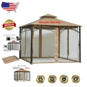 Lightweight Polyester Mosquito Netting for 10' x 10' Gazebos - Bug Protection - Picture 1 of 7