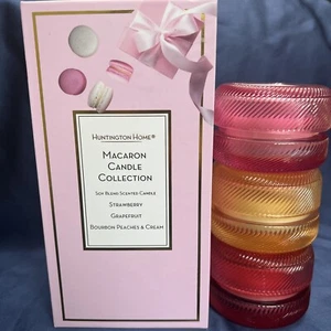 HUNTINGTON HOME MACARON COLLECTION 3 STÜCK DUFTKERZEN IM GLAS & LUXE BOX - Bild 1 von 9