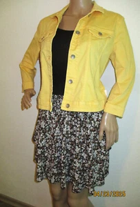 ❤️ TOM TAILOR ❤️ STRETCH JEANS JACKE ❤️ GRÖßE L / 38 40 ❤️ GELB ❤️ TOP ZUSTAND - Bild 1 von 6