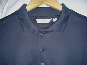 (MCM) FCF men's short sleeve polo shirt. Made in USA. Navy blue cotton. M