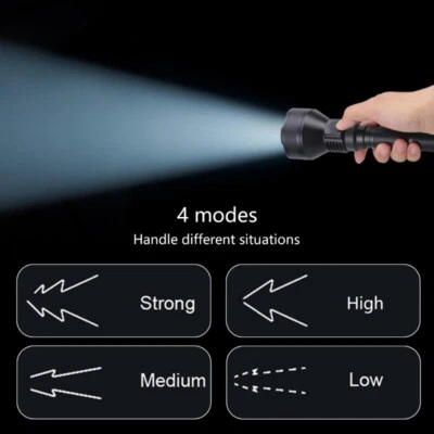 Powerful Flashlight Rechargeable LED Torch Light P50 High Power LED Flashlights - Bild 1 von 4