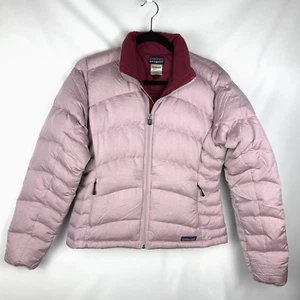 Chaqueta acolchada Patagonia plumón de ganso para mujer M acolchada lavanda cremallera completa 84613 - Imagen 1 de 10