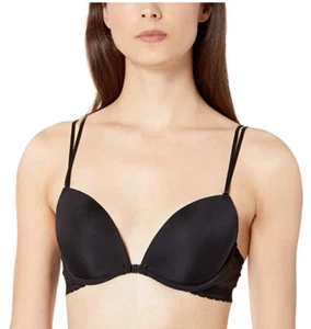 OnGossamer Shadow Mesh Damen-BH vorne geschlossen 34C schwarz brandneu mit Etikett - Bild 1 von 3