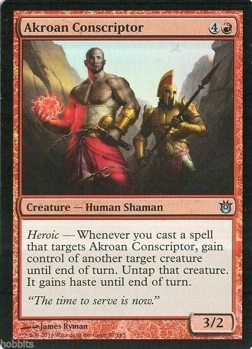 MTG - Born of the Gods - Akroan Conscriptor - Foil - NM - Image 1 of 1