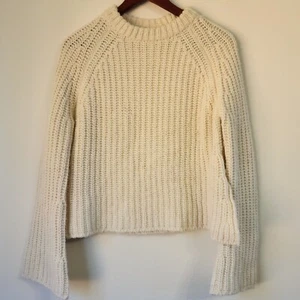 MAJE maglione maglia US4/1/S misto alpaca e lana girocollo lungo slv polsino svasato - Foto 1 di 21