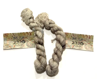 Muse 2320 Fiber Yarn Starling Mini 2PLY Fingerling FALKOR Merino Wool Lot of 2 - Image 1 of 4