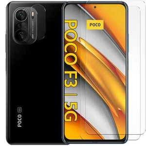 Schutzfolie für Xiaomi Poco F3 / mi 11i Display Schutzglas 2x Kamera folie glas - Bild 1 von 7