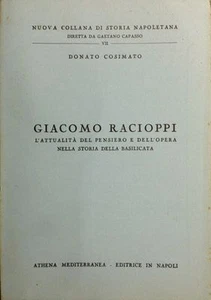 D.Cosimato GIACOMO RACCIOPPI - CAPASSO GAETANO-Athena Mediterranea 1973 - Imagen 1 de 1