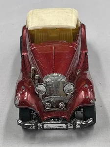 Vintage Yatming Mercedes 540K Cabriolet 1:32 Scale Model Diecast No.8502 red - Picture 1 of 8