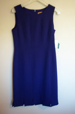 Новый с Ярлыками Nipon бутик вечер синий поли смесь платье-футляр без рукавов размер 4 - Изображение 1 из 4