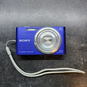 Sony Cyber-shot DSC-W730 16.1 MP Purple/Blue Digital Camera  Vintage Pocket  - Picture 1 of 8